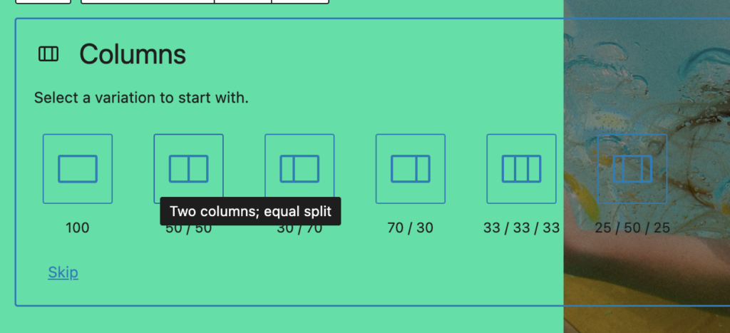 Gutenberg block